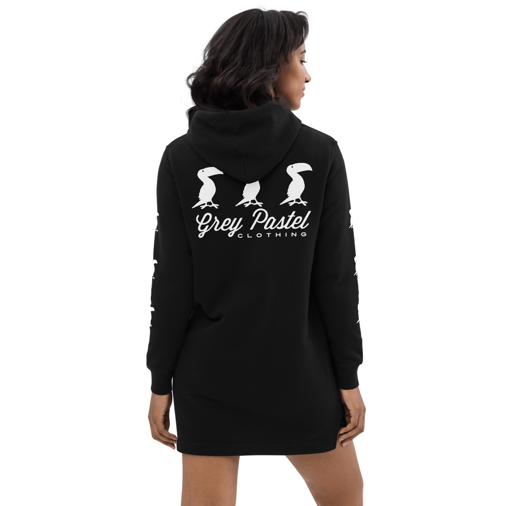 Grey Pastel "Solidarity" Hoodie Dress