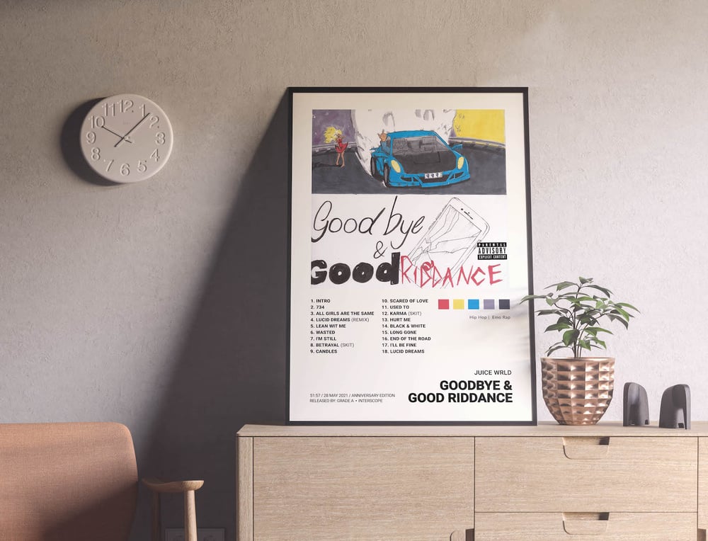 Juice Wrld - Goodbye & Good Riddance Album Cover Poster (Anniversary Edition)