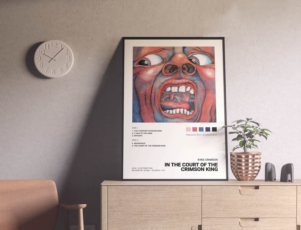 King Crimson In the Court of the Crimson King Album Cover Poster