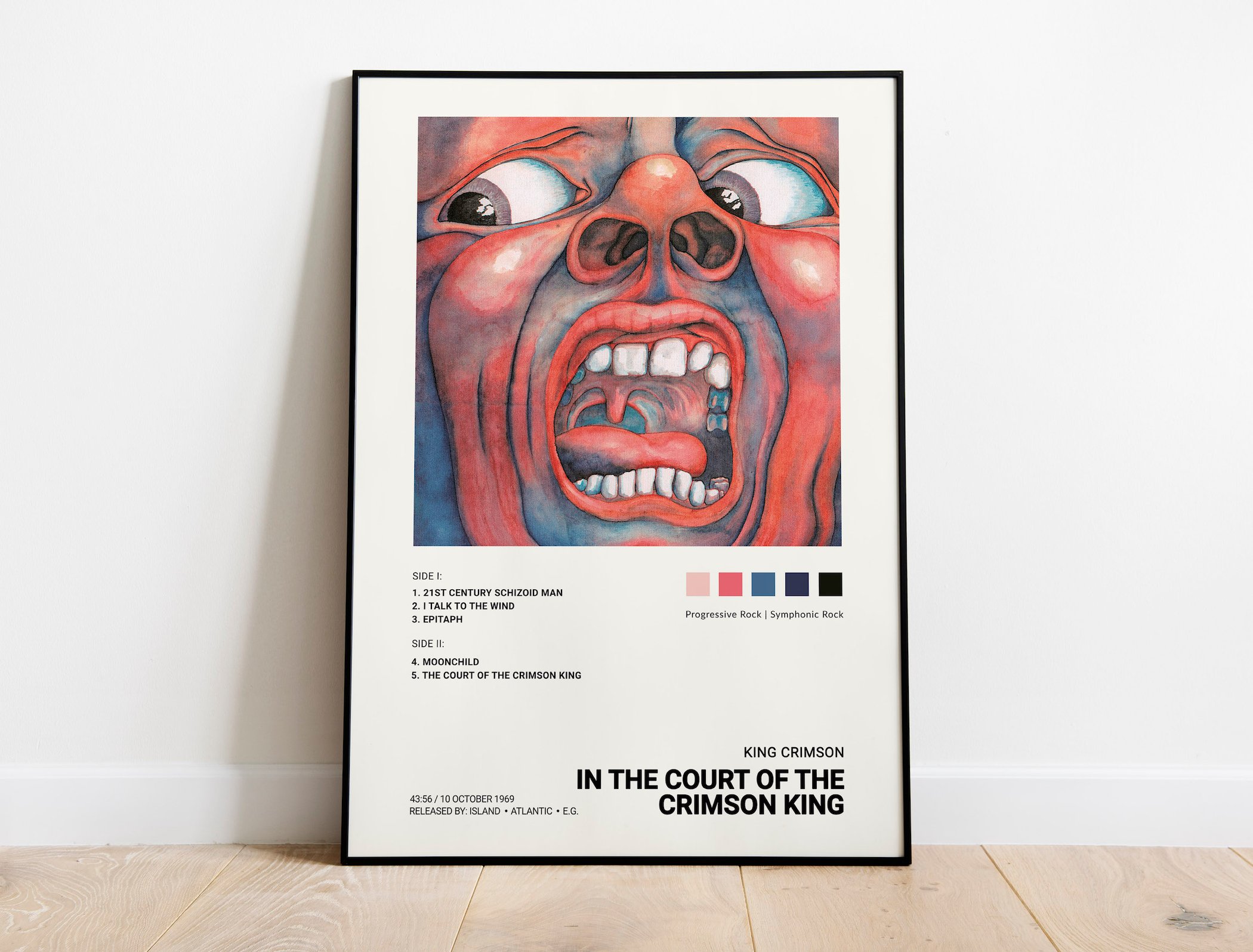 King Crimson In the Court of the Crimson King Album Cover Poster