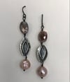 Pearl Moonstone Earrings