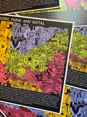 90's HC/Punk/Metal Cardstock print 