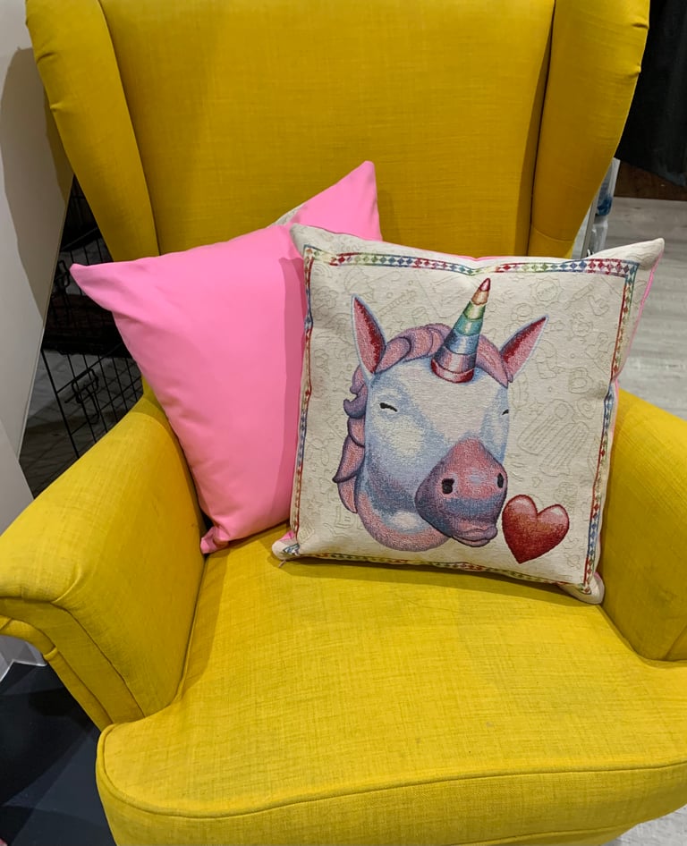 Emoji 2024 unicorn cushion