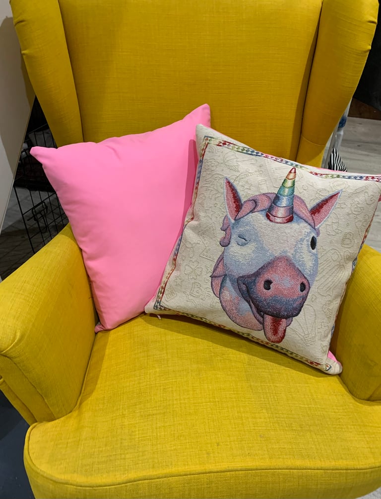 Unicorn 2024 emoji cushion