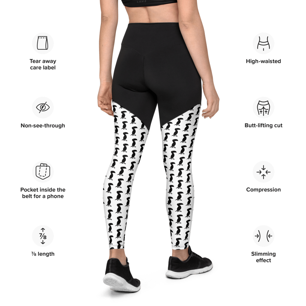Grey Pastel "Classic" High Waist Compression Leggings