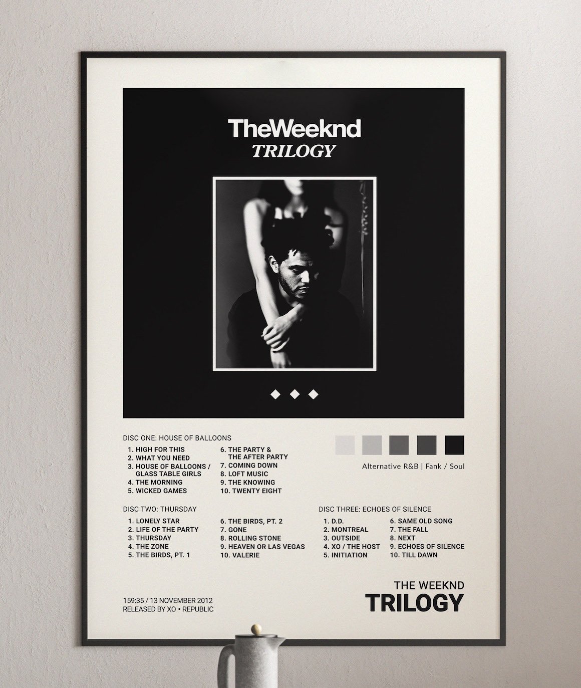 The Weeknd - Trilogy Album Cover Poster | Architeg Prints