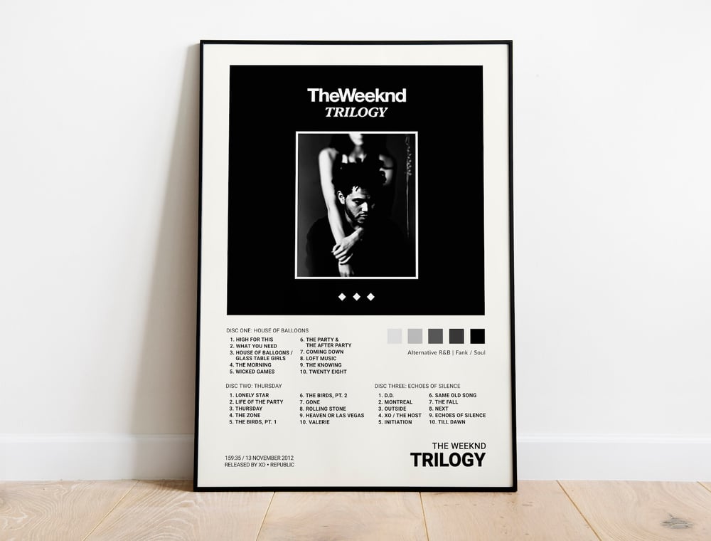The Weeknd - Trilogy Album Cover Poster