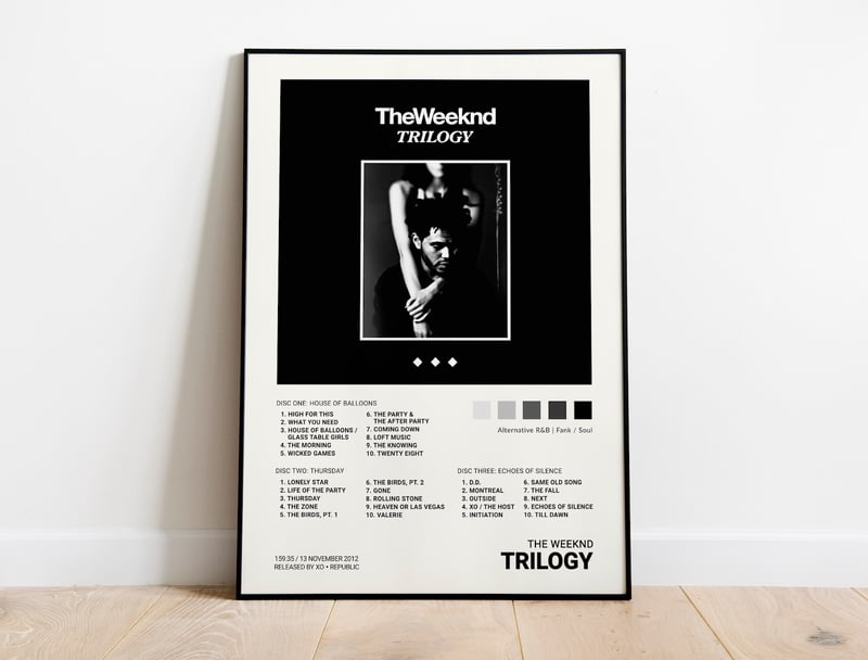 The Weeknd - Trilogy Album Cover Poster | Architeg Prints