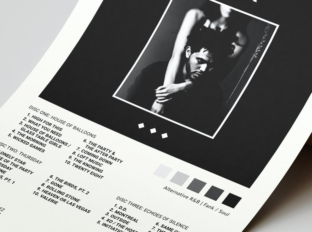 The Weeknd - Trilogy Album Cover Poster | Architeg Prints