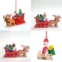 Image 1 of German Christmas Decorations - Sleighs