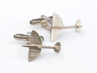 Image 1 of Trench Art Spitfire Cufflinks