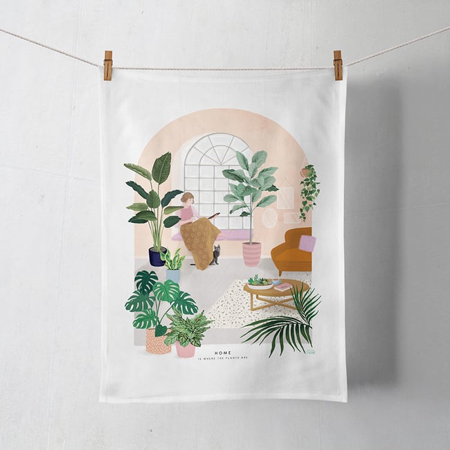 Cotton Tea Towel - Home