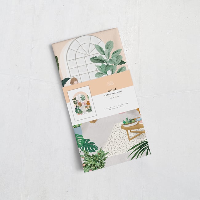 Cotton Tea Towel - Home