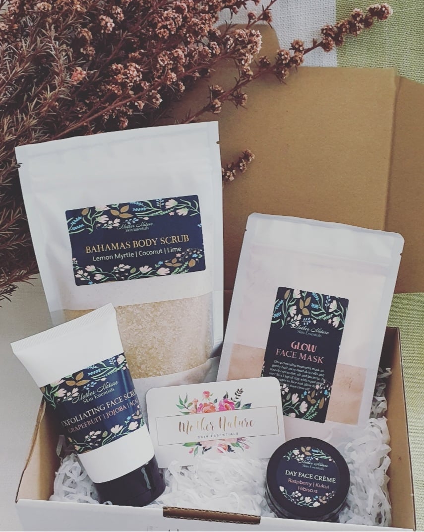 Image of Face & Body Pamper Gift box for Her | Natural Bath & Body care