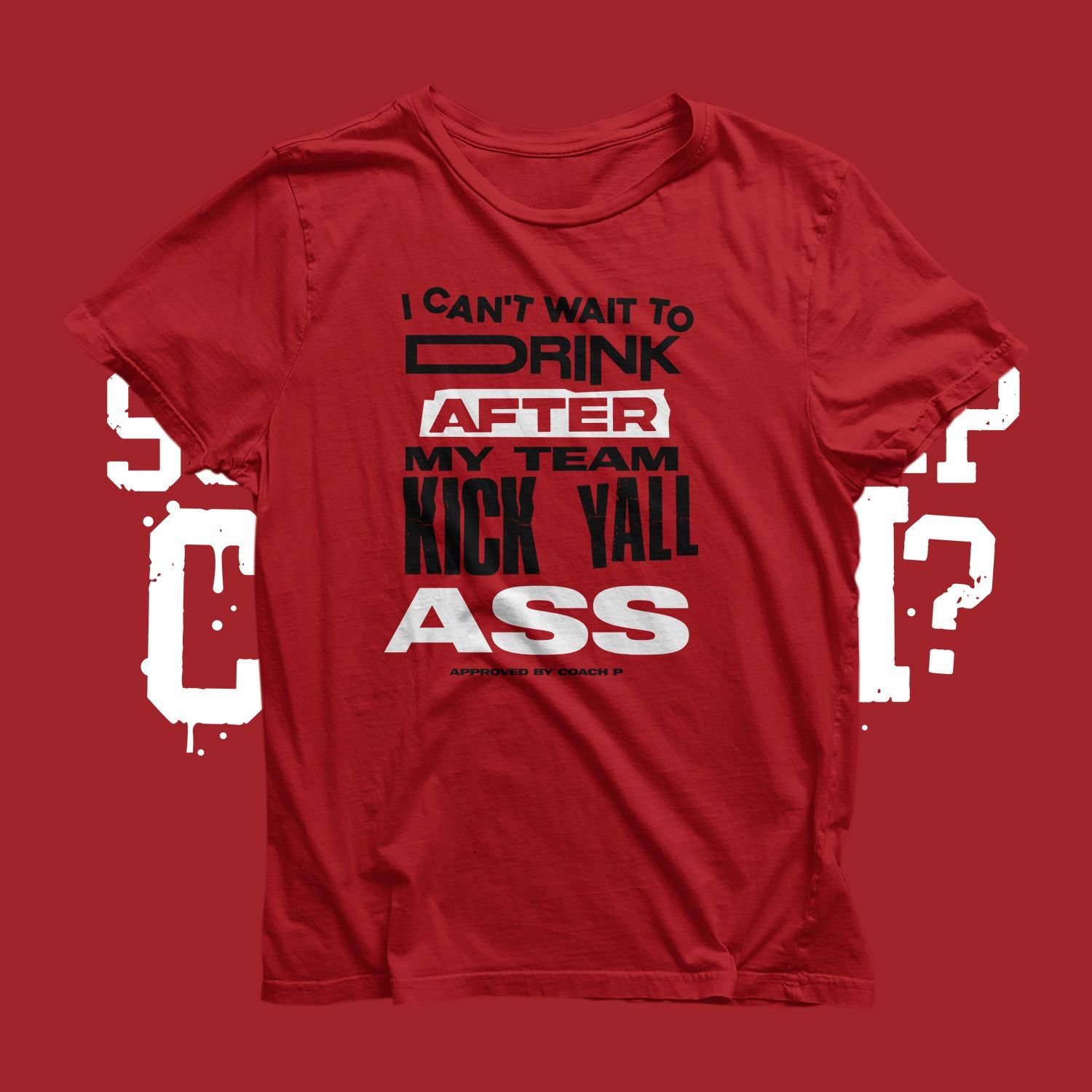 Image of Cant Wait To Drink Tee (Red)