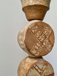 Image 2 of Mid-Century Bernard Rooke Studio Ceramic TOTEM Floor Lamp, England