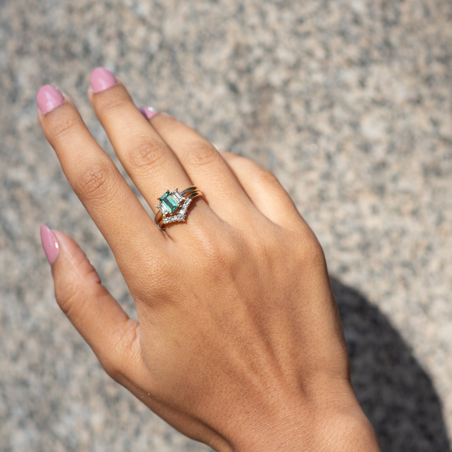 9ct White Gold and Diamond Wishbone Ring – Maudes The Jewellers