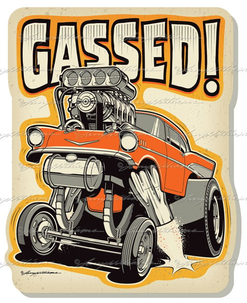 Image of "Gassed! '57" Sticker