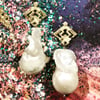 AZTECAH Earring Petite - Big Baroque Pearl