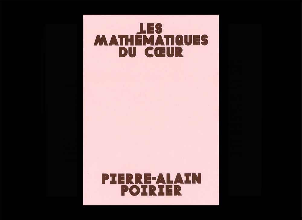 Image of Pierre-Alain Poirier - Les Mathématiques du coeur 