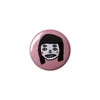 Creepy Girl 1" Button