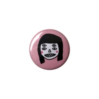 Image 1 of Creepy Girl 1" Button