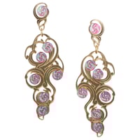 Image 2 of NUAGES MIROIR DÉCORÈ Earring - with Red Dream Glitter