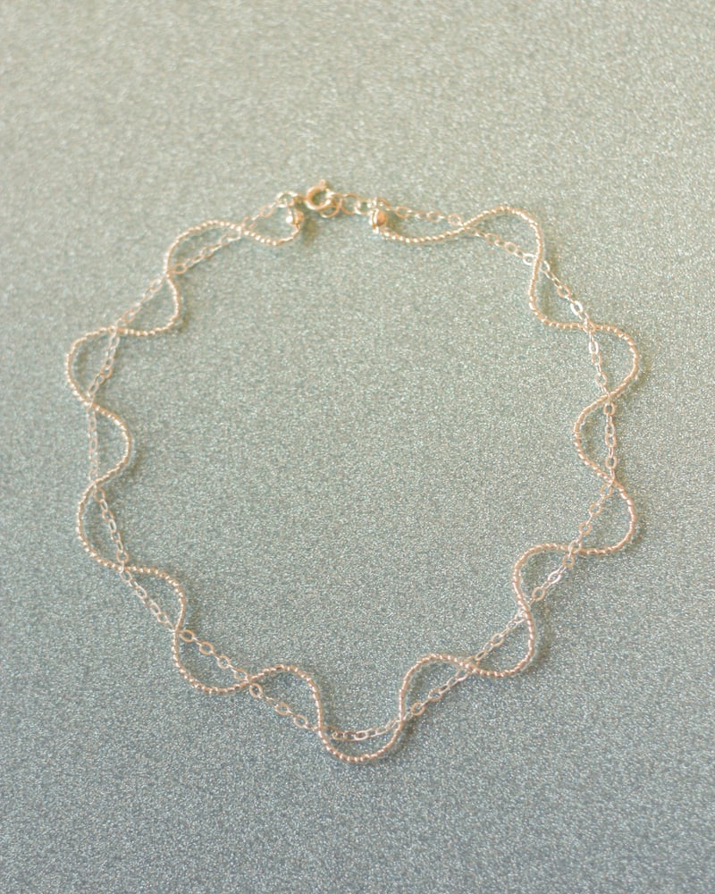 Image of Wavy choker silver