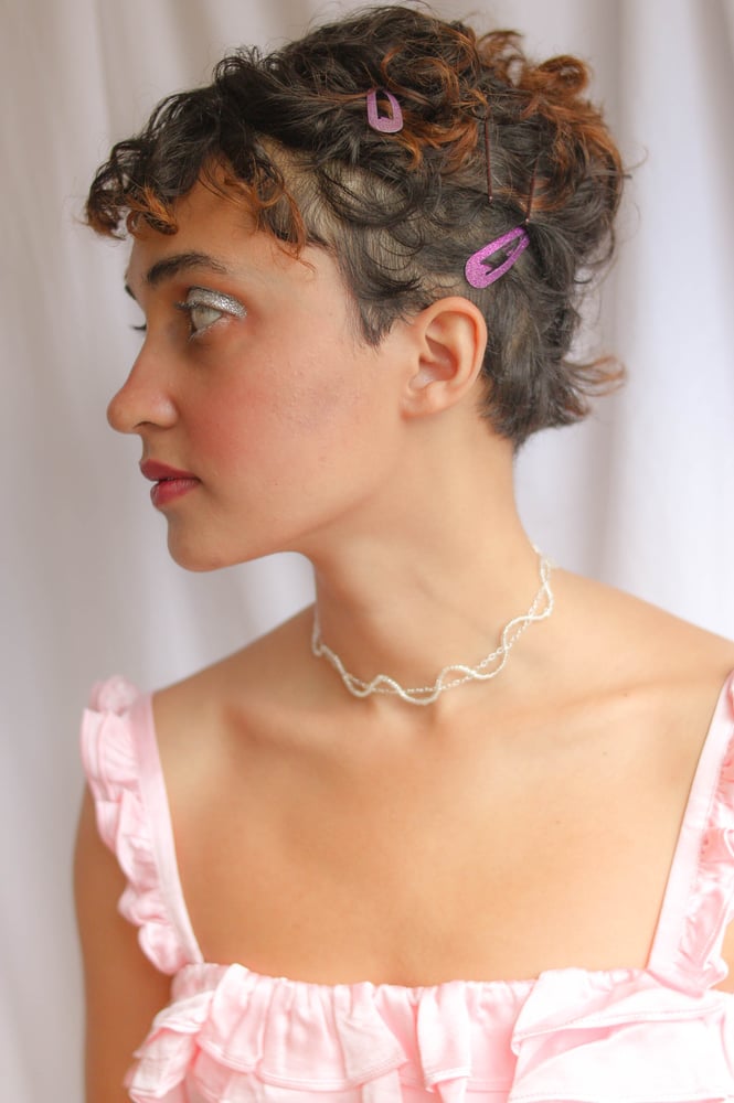 Image of Wavy choker silver