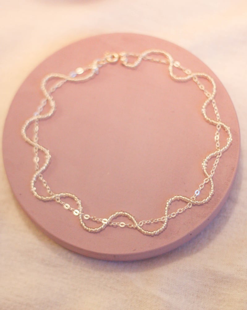 Image of Wavy choker silver