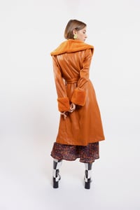 Image 4 of CAPPOTTO CORINNA ECOPELLE ARANCIONE €329 - 50%