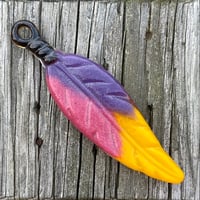 Fused Glass Feather 1