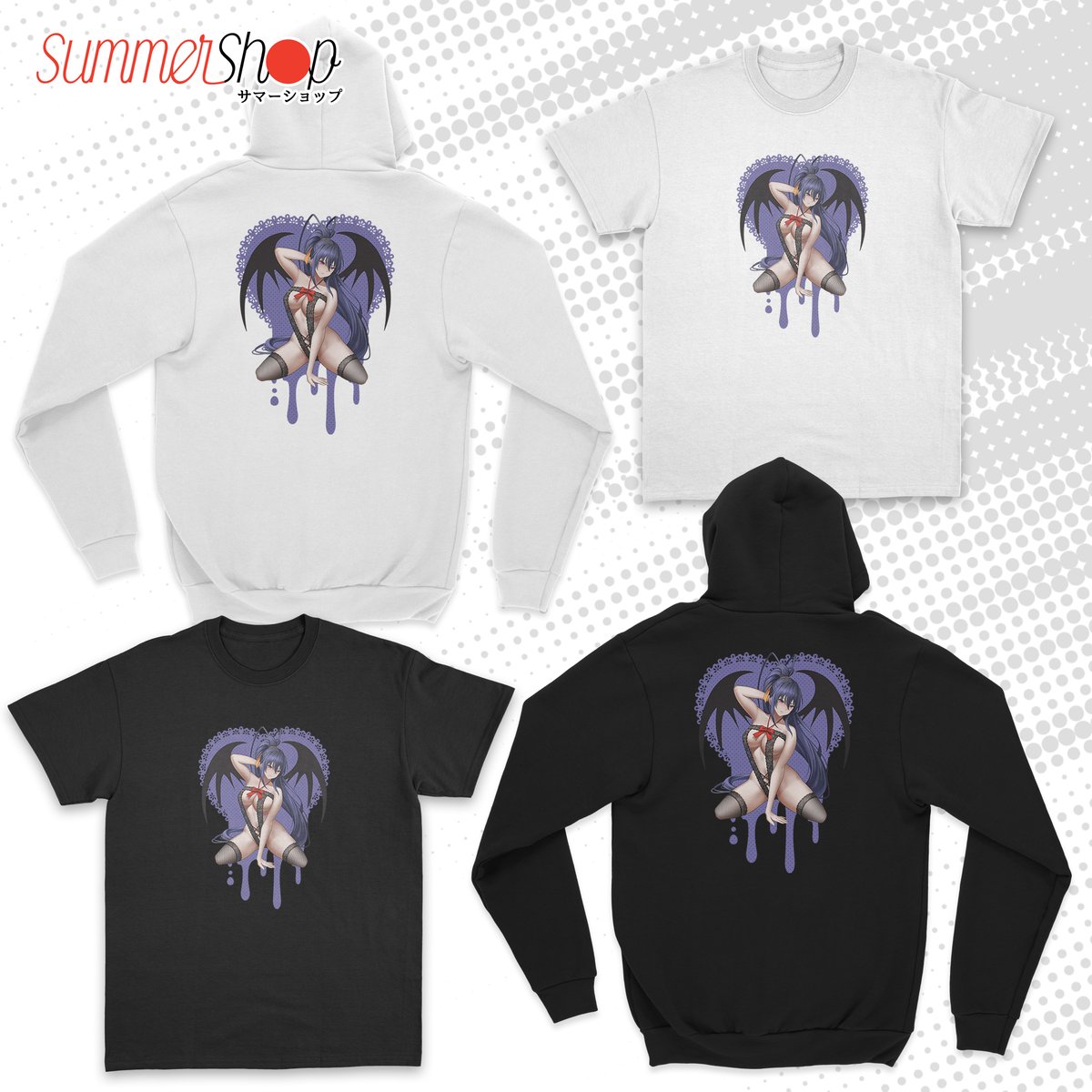 DxD RIAS, AKENO & ROSSEWEISSE SEXY LINGERIE 2021 - TSHIRT & HOODIE |  Summershop