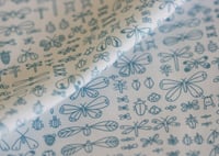 Image 3 of Bugs Fabric - Light Teal - Half Yard