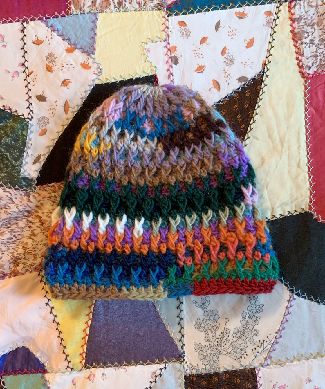 Image of Scrappy Beehive Beanie