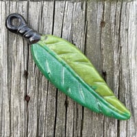 Fused Glass Feather 8