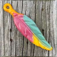 Fused Glass Feather 10