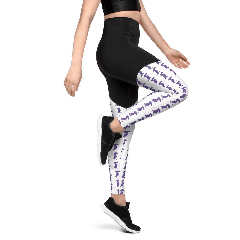 Grey Pastel Classic High Waist Compression Leggings