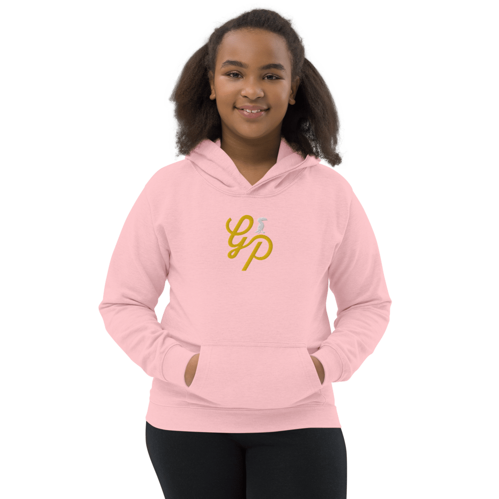 Grey Pastel Kids "Signature" Embroidered Hoodie