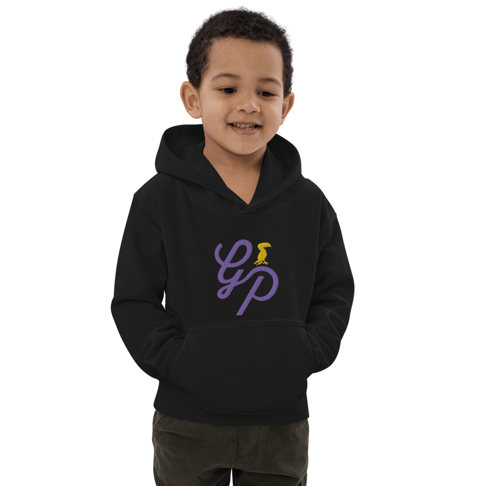 Grey Pastel Kids "Signature" Embroidered Hoodie