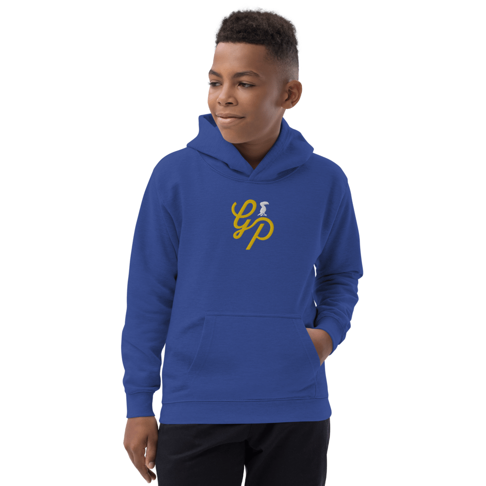 Grey Pastel Kids "Signature" Embroidered Hoodie