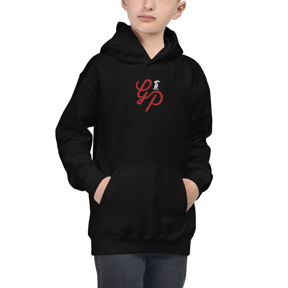 Grey Pastel Kids "Signature" Embroidered Hoodie