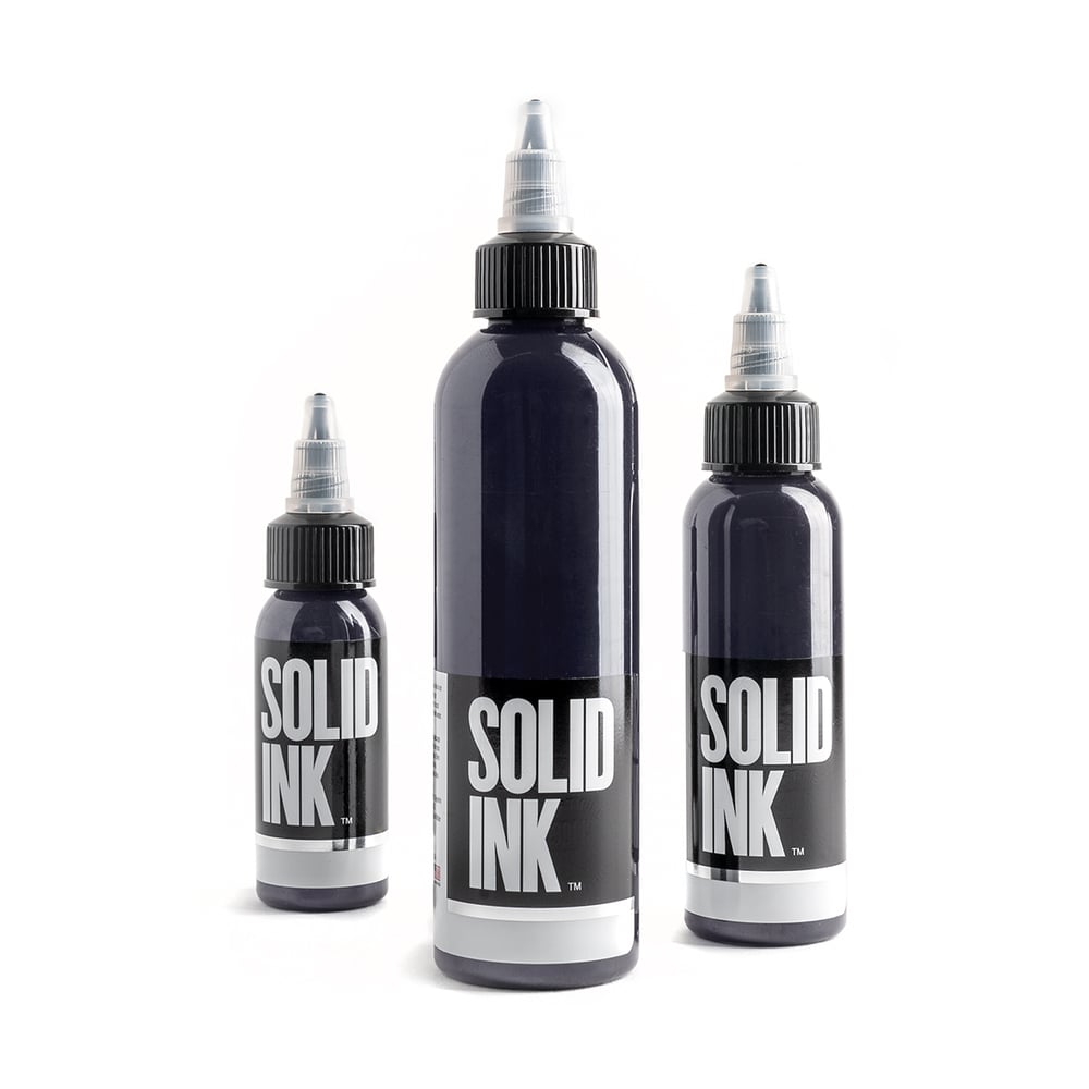 Image of Solid ink lining black