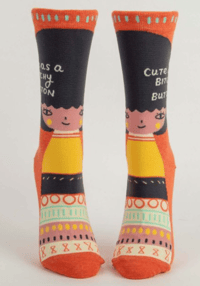 Image 2 of Cute as a Bitchy Button Crew Socks