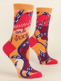 Image 1 of Anxious and Sexy Crew Socks