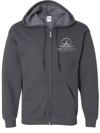 Zip Up Hoodie w/ Silver Logo Front/Back (4 color choices)
