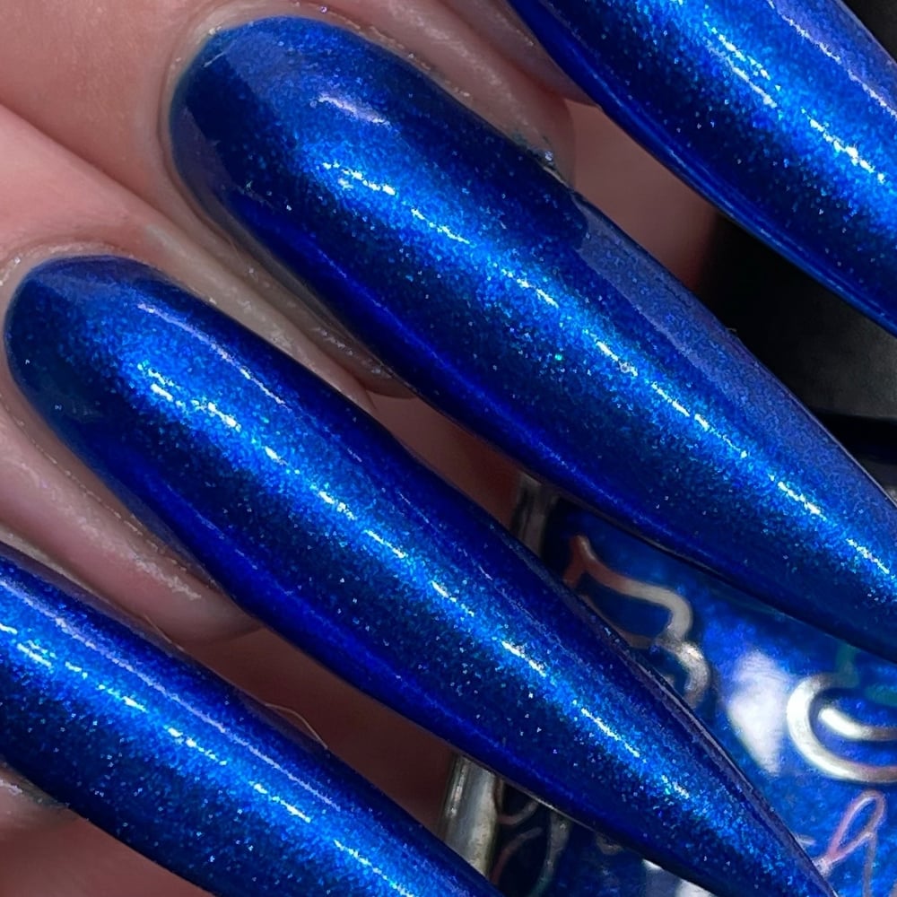 Image of Blue Christmas - beautiful rich royal blue, with some aurora shimmer