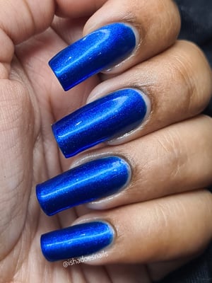 Image of Blue Christmas - beautiful rich royal blue, with some aurora shimmer