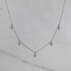 Five Diamond Charm Necklace