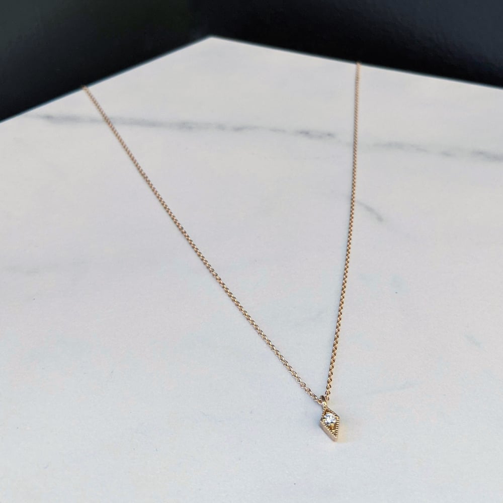 Image of Diamond Charm Pendant, Gold